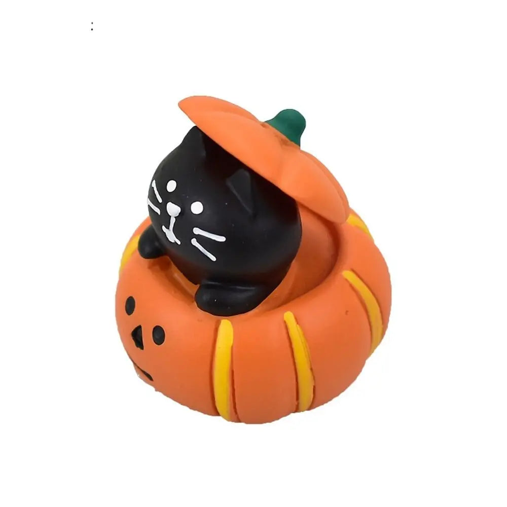 New Resin Halloween Ornaments Ghost Small Miniature Scene Props Craft Cute Desktop Decorations Home