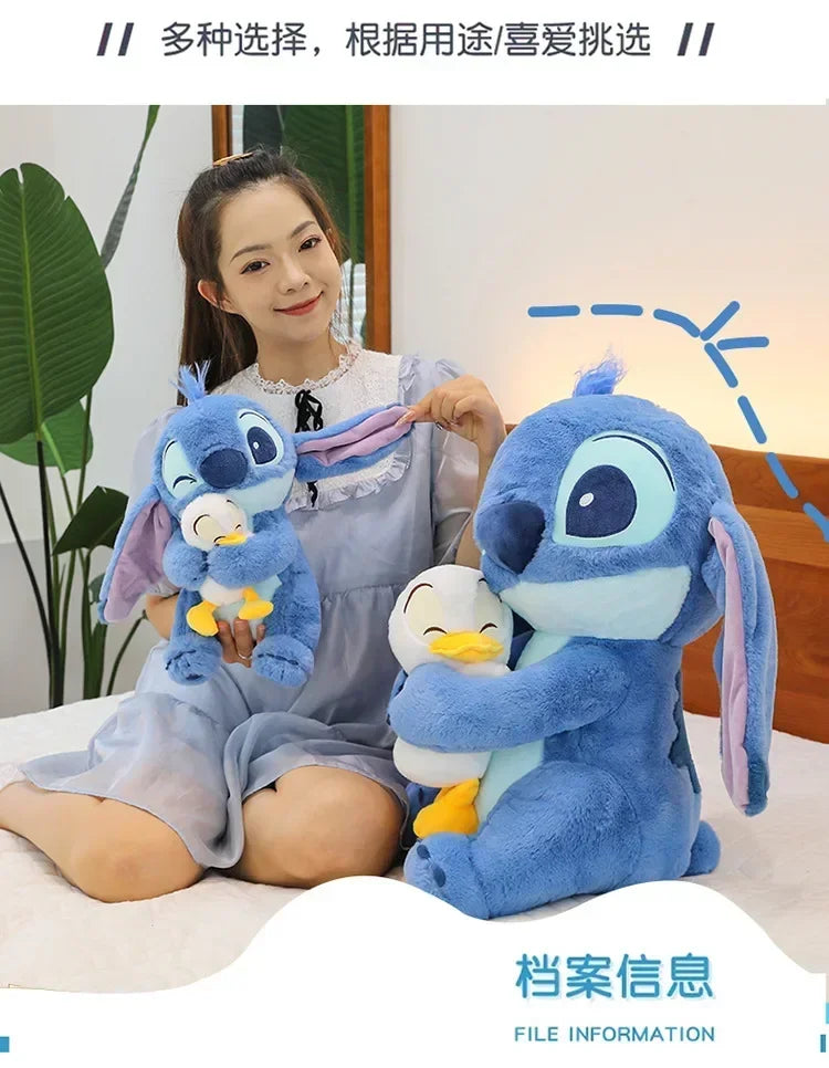 30/45cm  Stitch Plush Toy - Cute Lilo & Stitch Doll,Kawaii Donald Duck Stuffed Animal,Soft Birthday Gift for Kids Children