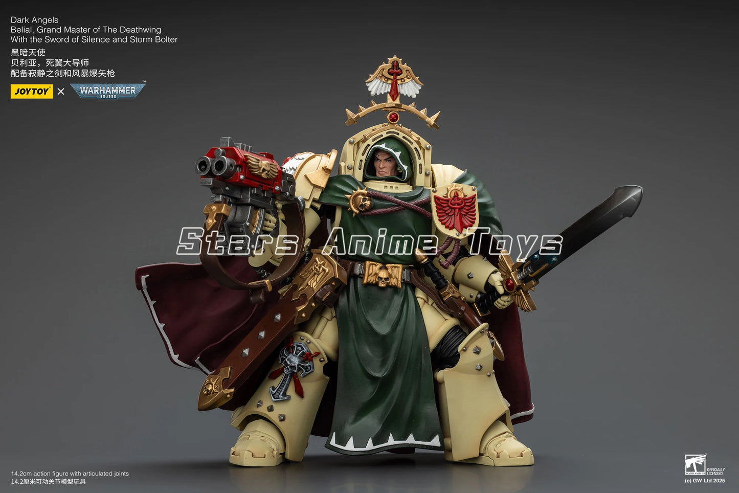 Warhammer 40000 Dark Angels Belial Grand Master of The Deathwing with The Sword of Silence and Storm Bolter