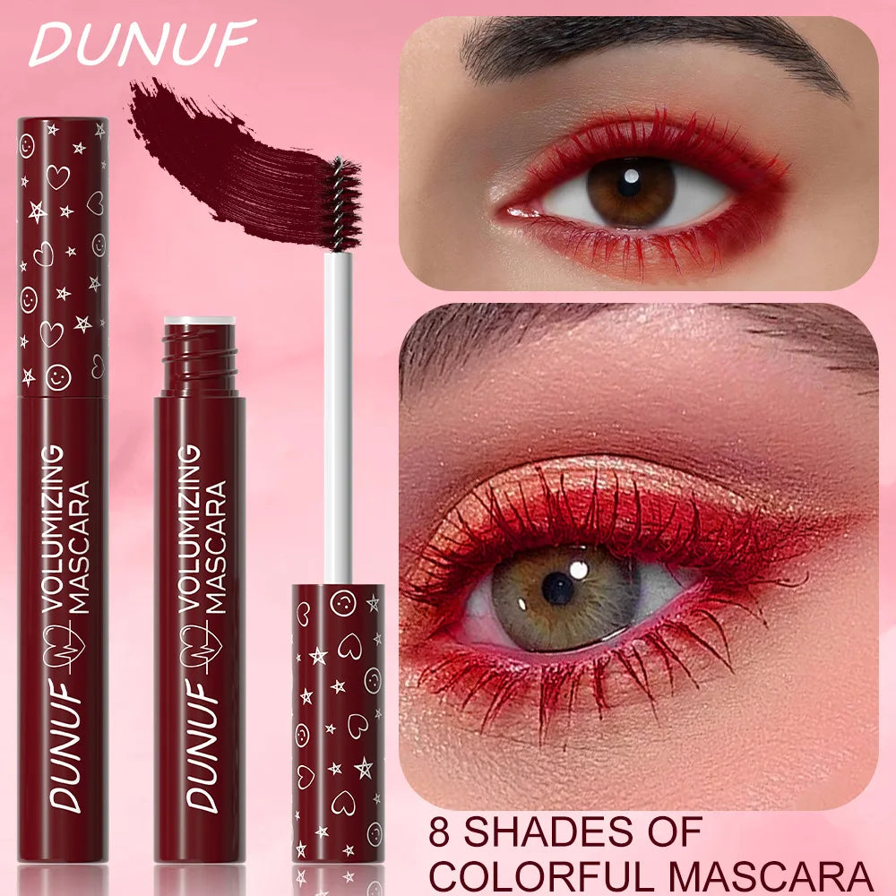 Red Mascara-Thick, Lengthened, Curling Waterproof Mascara, Suitable for All Skin Types-Anti-Smudge
