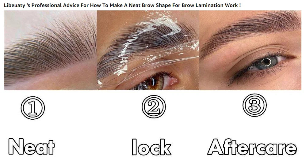 Libeauty Eyebrow Lamination Kit Eyebrow Lift Kit Lasting 8 Weeks With Brush For Fuller Feathered Eyebrows Professional Home Use