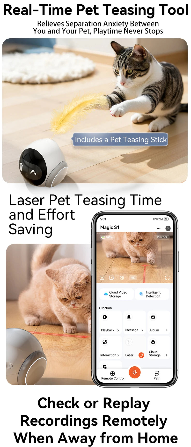 AIOOK Automatic Charging Robot Camera HD 2K 5G WIFI IP Camera Pet Mobile Tracking Night Vision CCTV Remote View TUYA APP Camera