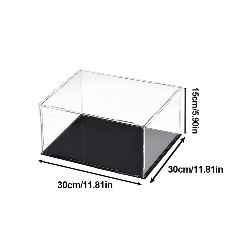 Clear Acrylic Display Case Dustproof Toy Car Trucks Vans Model Box Collection Storage Countertop Show Box