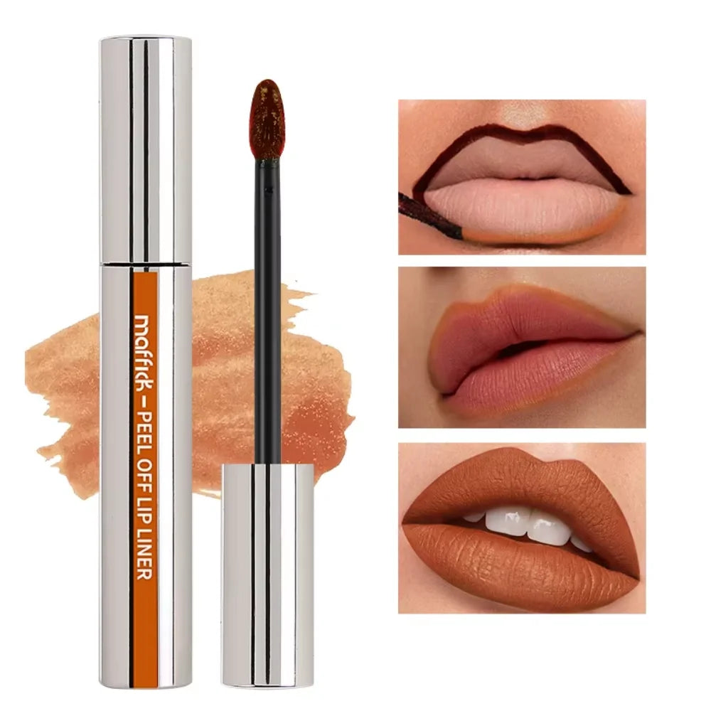 3 Color Liquid Peel-off Lip Gloss Waterproof Long-lasting Matte Lipstick Non-stick Cup Makeup Moisturizing Lip Tattoo Pigment