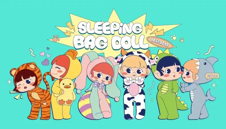 12cm Cute Mini Doll Animal Sleepwear Series Educational Toys DIY Dress Up Joints Dolls Birthday Gifts 3D Eyes