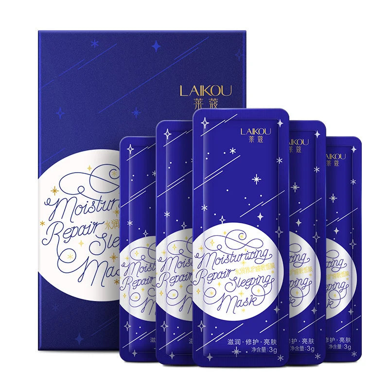 LAIKOU 7pcs Moisturizing Facial Mask Anti Wrinkle Firming Hydrating Sleeping Face Masks Face Mask Beauty Korean Skin Care