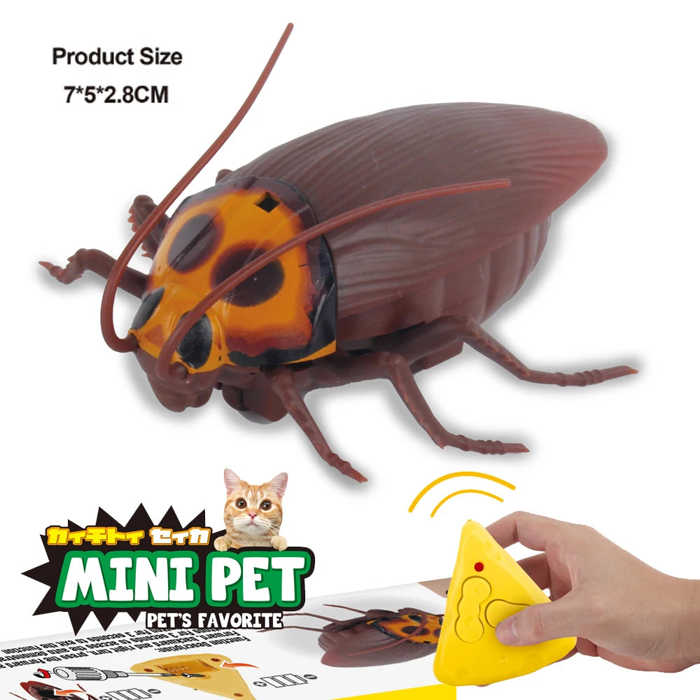 Trick Electric Cockroach Pet RC Simulation Spider Robotic Remote Control Ant Toy Halloween Xmas Mini Gift for Adult Prank Insect