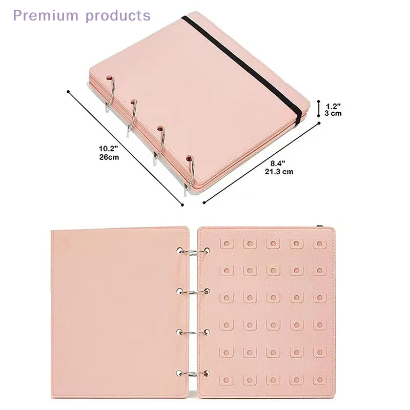 Practical Felt Pin Display Book Storage Case - Pin Organizer Bag Protective Cover Brooch Earring Storage Holder for Collectors