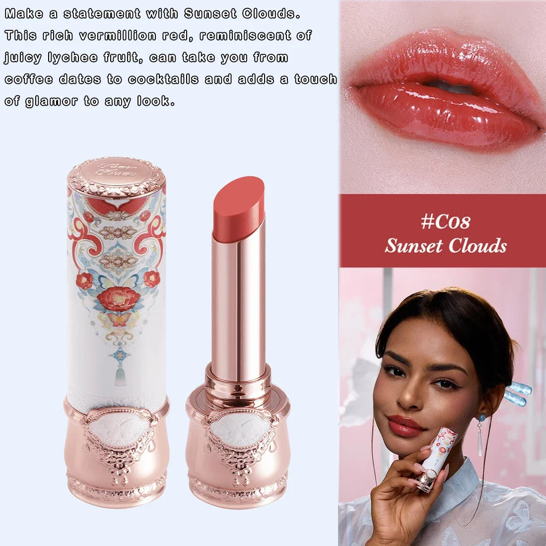 Flower Knows Little Angel Velvet Matte Lipstick Waterproof Long Lasting Soft Moisturizing Lip Gloss K Beauty Clean Girl Makeup