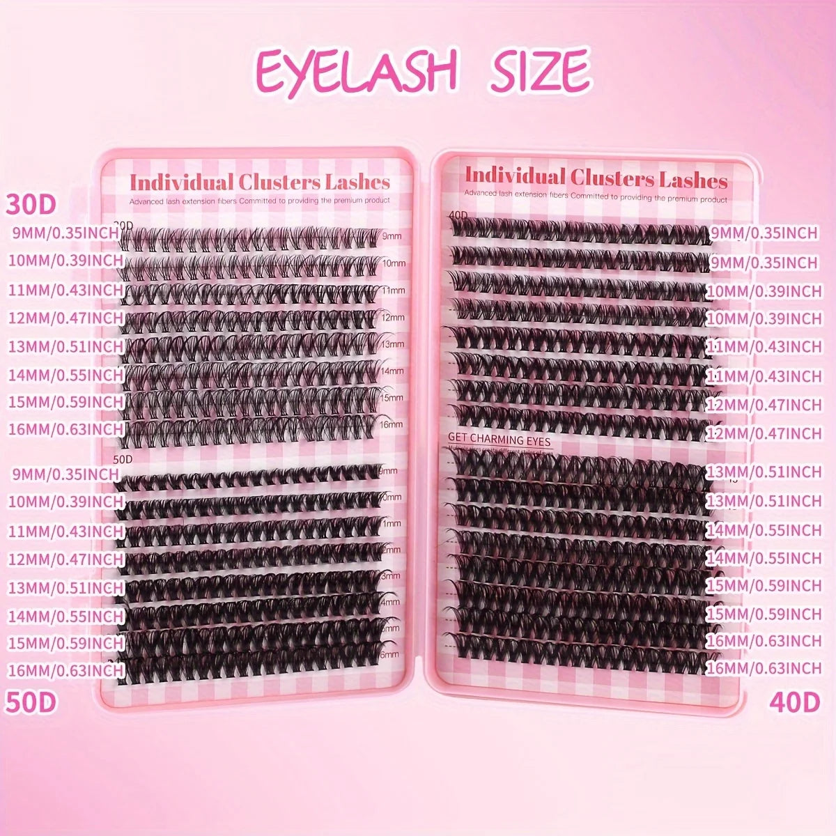 DIY eyelash glue set 640 tuft luxury eyelash extension kit, with D-curled single eyelashes, eyelash clusters, eyelash bonding an