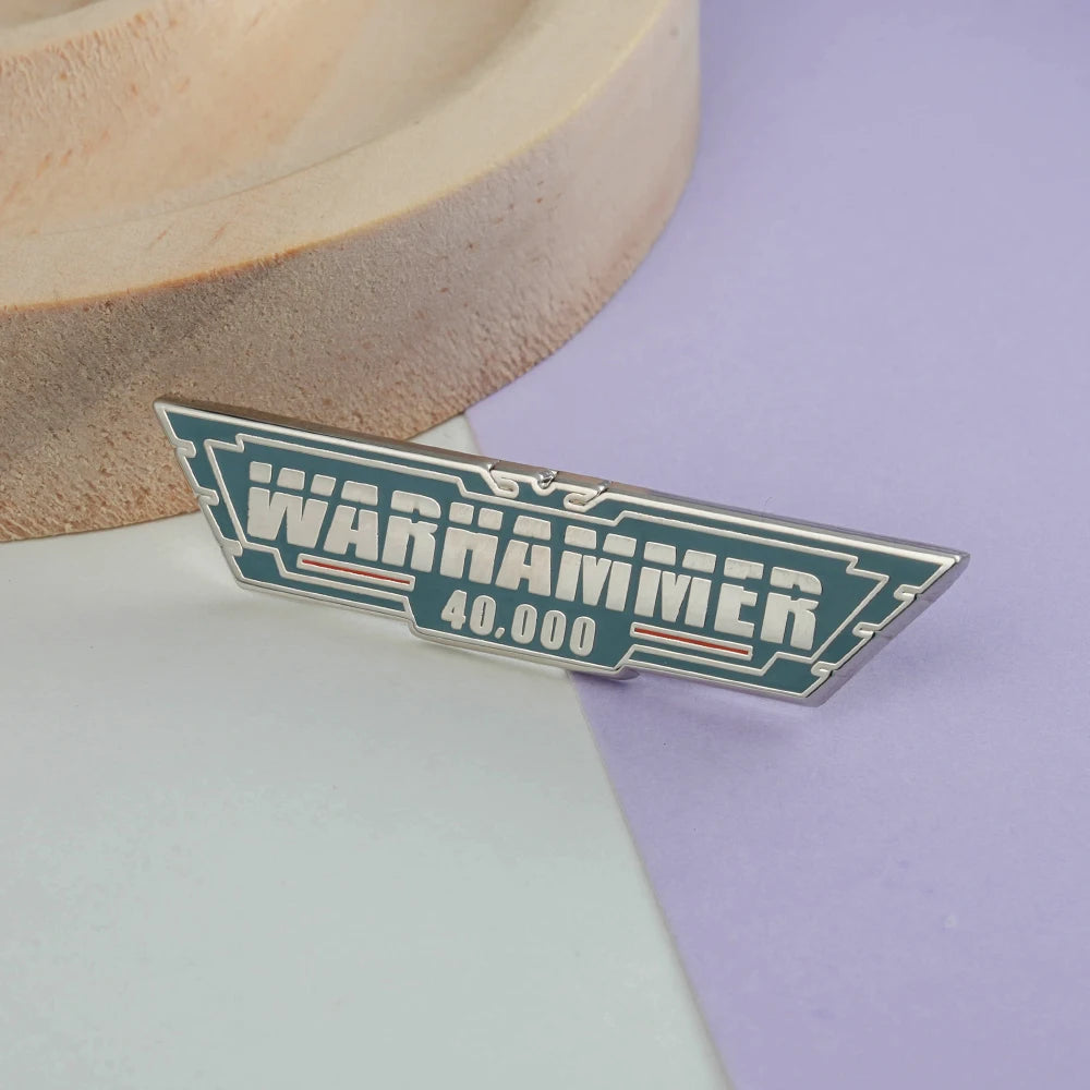Warhammer 40K Logo Badge Sci-Fi Game Brooch G