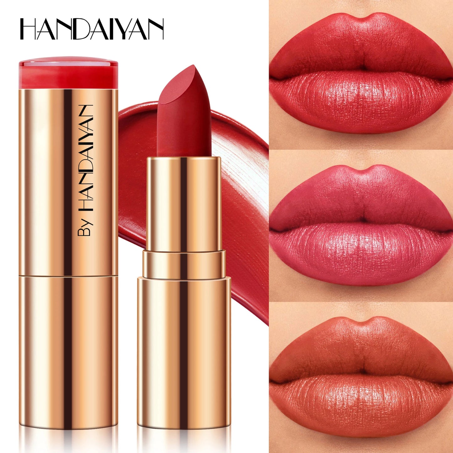 8-Colors Matte Lipstick Sexy Red Waterproof Lip Stick Long Lasting Smudge-free Classic Highly Pigmented Velvet Lip Tint Makeup