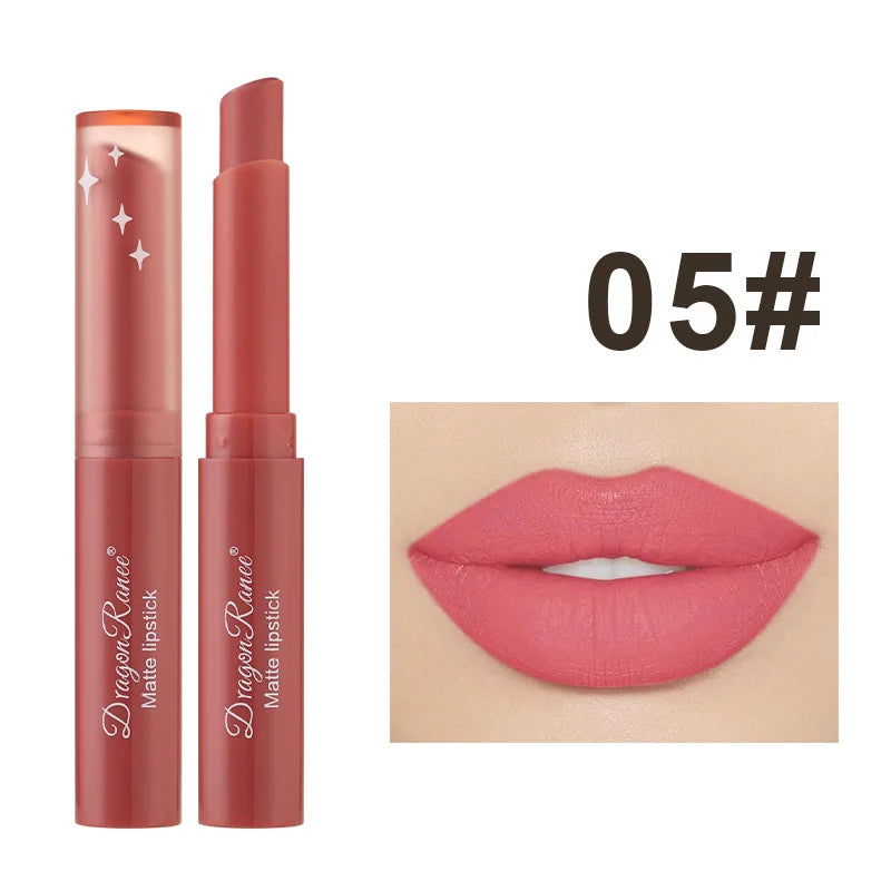 Nude Matte Lipstick Waterproof Nude Pink Lip Sticks Not Fading Sexy Red Velvet Lipsticks for Women Make Up Lasting Lip Cosmetics