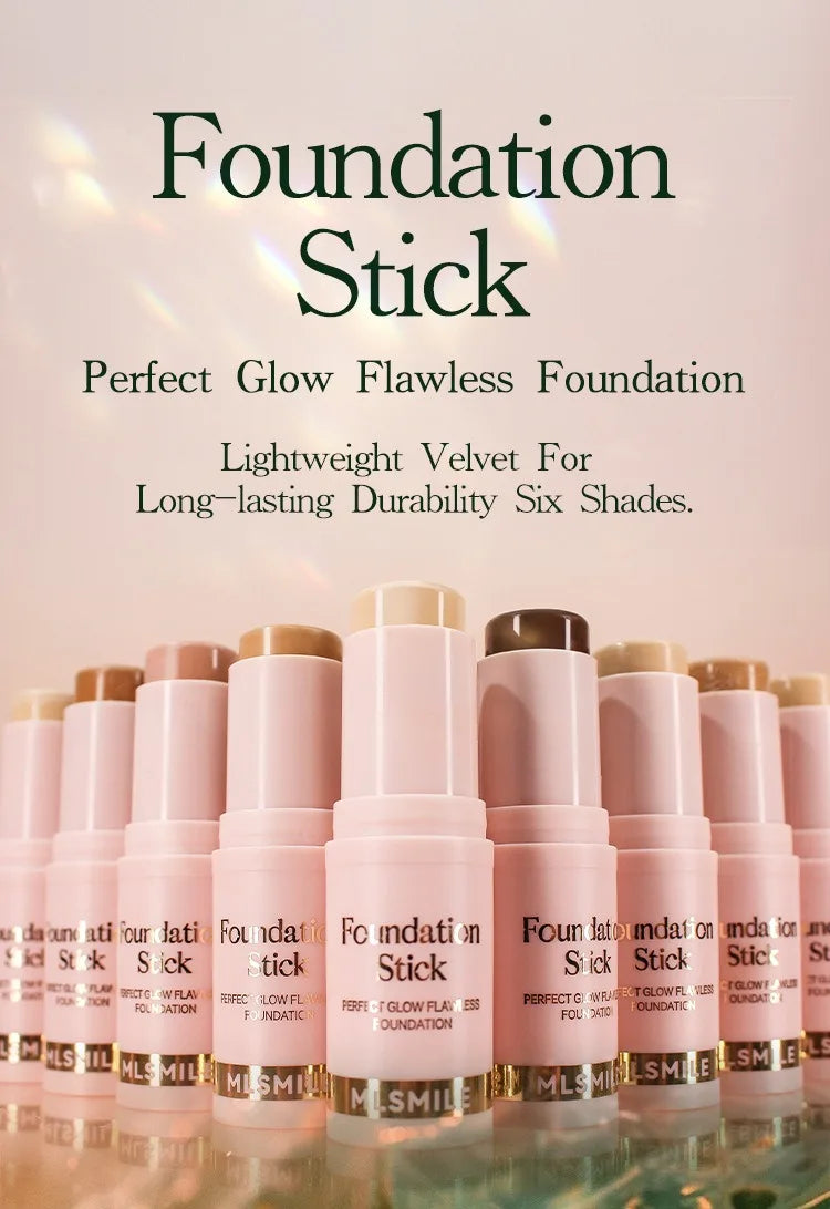 Matte Foundation Stick Oil Control Primer BB Cream Medium Coverage Light Bronzer Sculpt Face Outline Contour Brighten Concealer