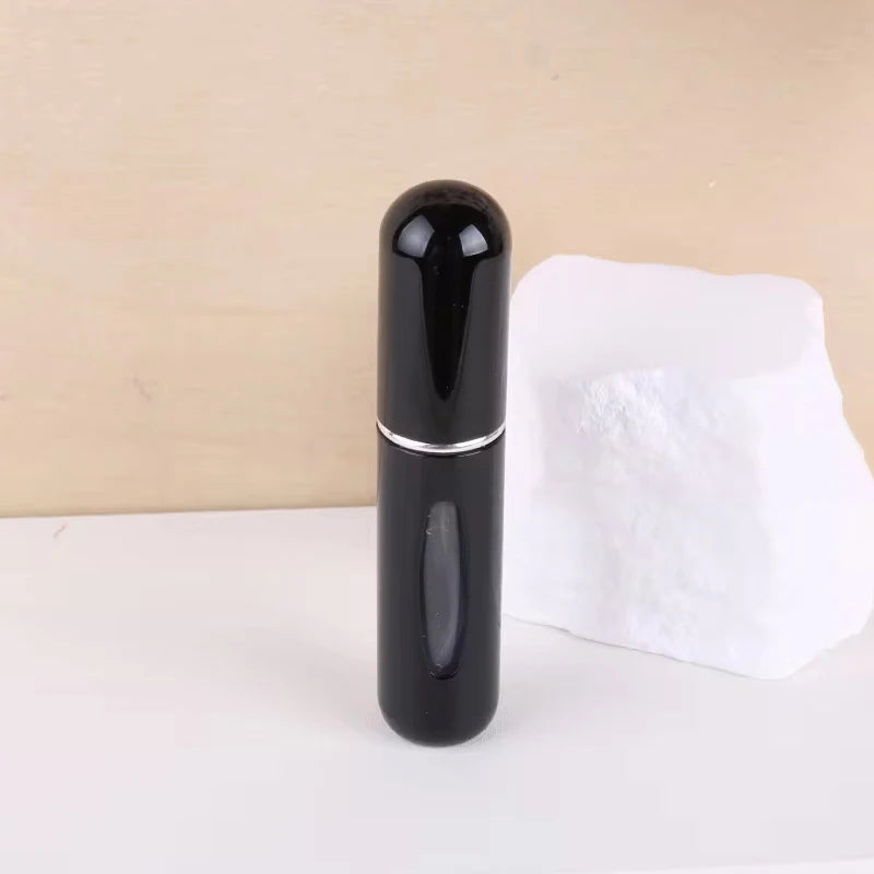 5 5ml Refillable Perfume Bottles, Mini Perfume Atomizer Bottles, Refillable Perfume Spray Scent Pump Case, Portable Empty Perfume Spray Bottles Suitable for Women and Men Travel