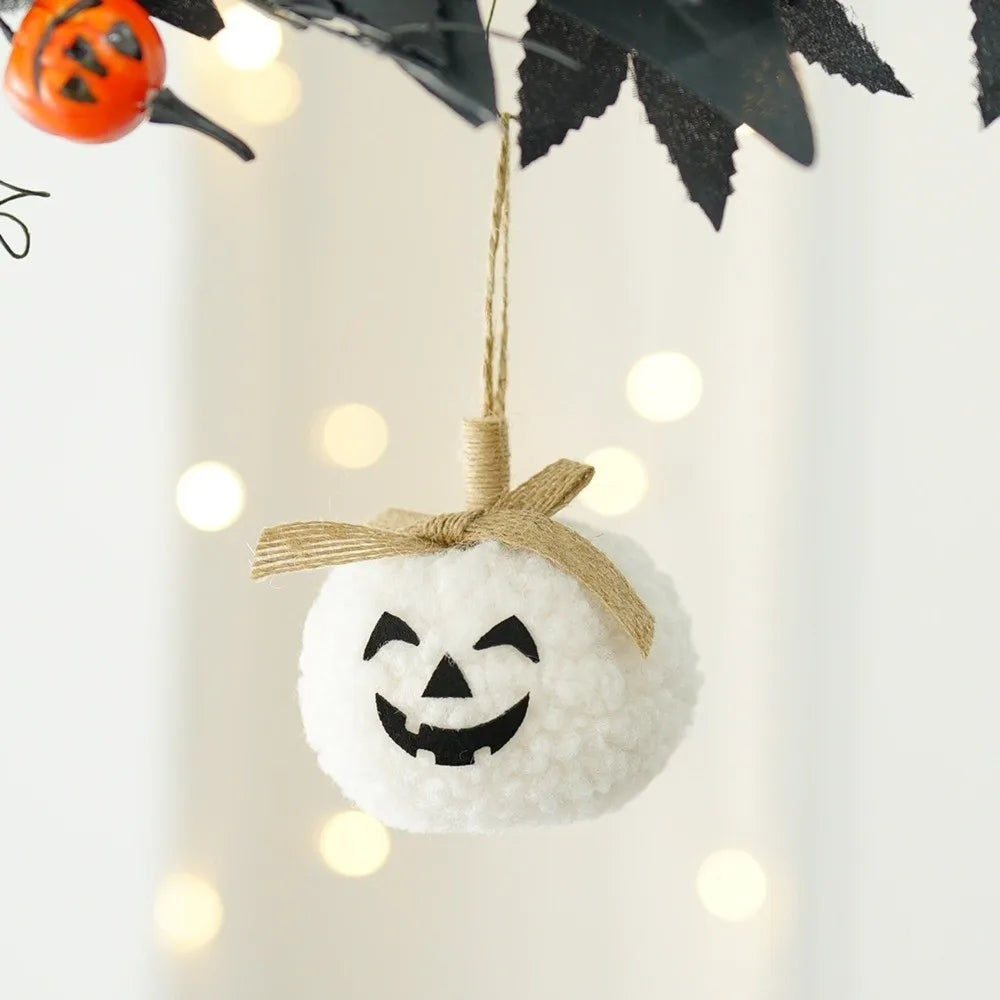 Soft Pumpkin Face Ornament