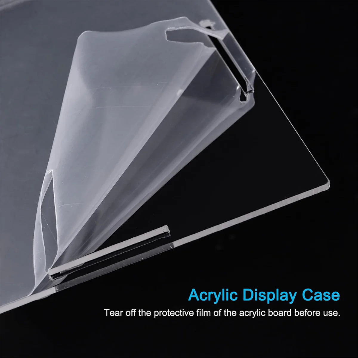 1:14 Scale Transparent Acrylic Display Box, Suitable for Protection and Display of Small Collections of Toy Car Model Building Blocks (Inner Circle Size 37X19X12Cm)