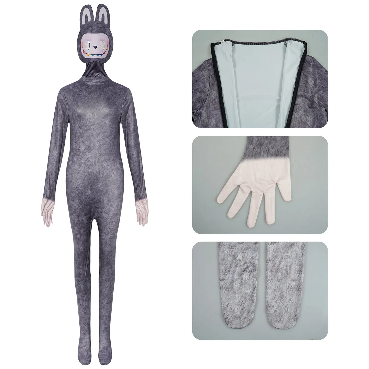 NEW Labubu cos costume Halloween Labbu adult children's one-piece cosplay anime stage performance costume