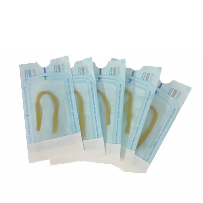 5Bags/60Pcs Absorbable Anti-wrinkle Face Filler Women Beauty Care Skin Collagen Based Protein Thread Gold Protein Line Skin Care