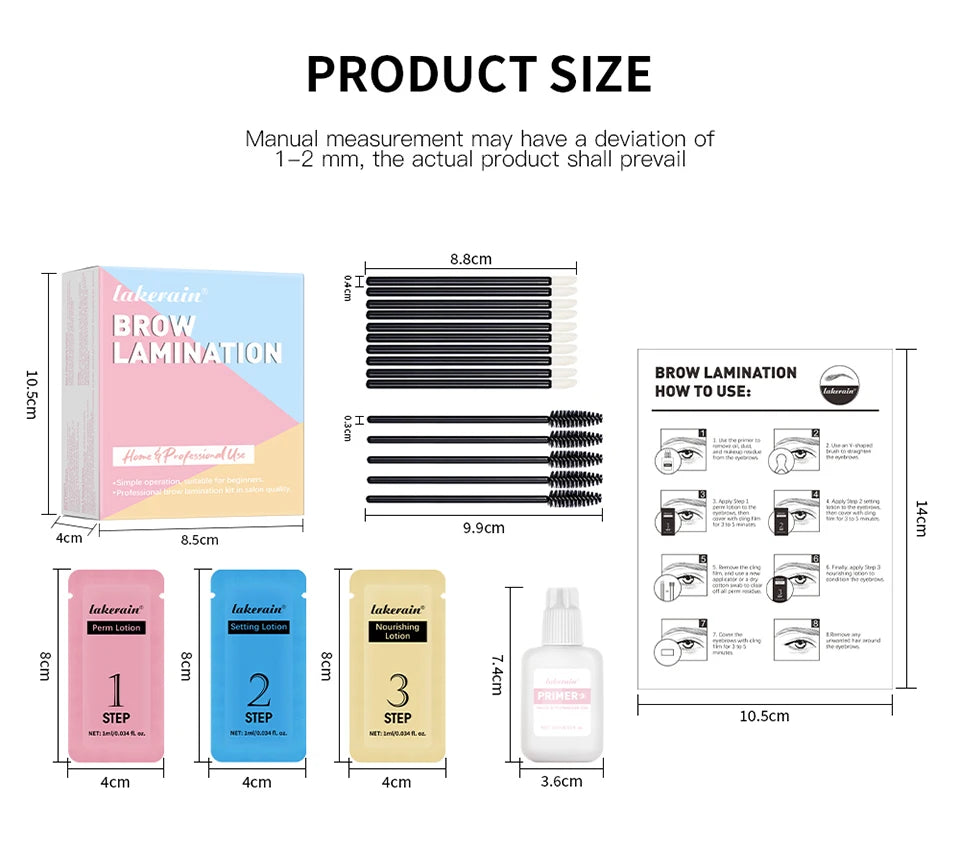 Brow Lamination Kit At Home DIY Eyebrow Lamination Kit Professional Eye Brow Perm Kit Instant DIY Eyebrow Lift Kit for Fuller