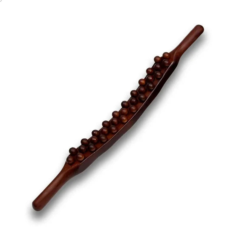 Carbonized Wood Lymphatic Drainage Massager Wooden Gua Sha Massage Stick Neck Back Relaxation Guasha Tool Body Anti Cellulite