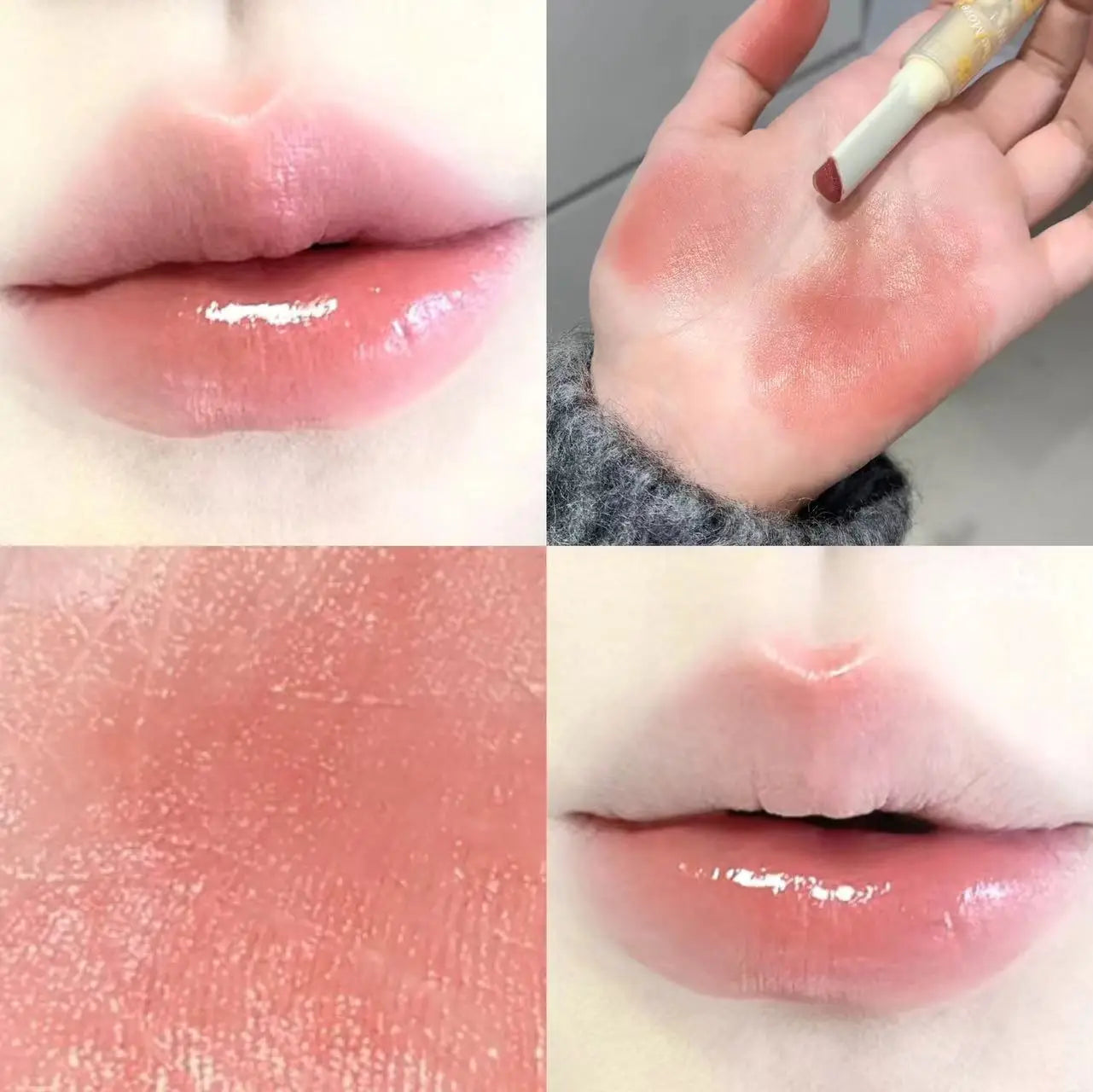 Jelly Heart Lipstick Gogo Little Bear Flower Language Secret Meaning Moisturizing and Hydrating Color Lipstick Pen