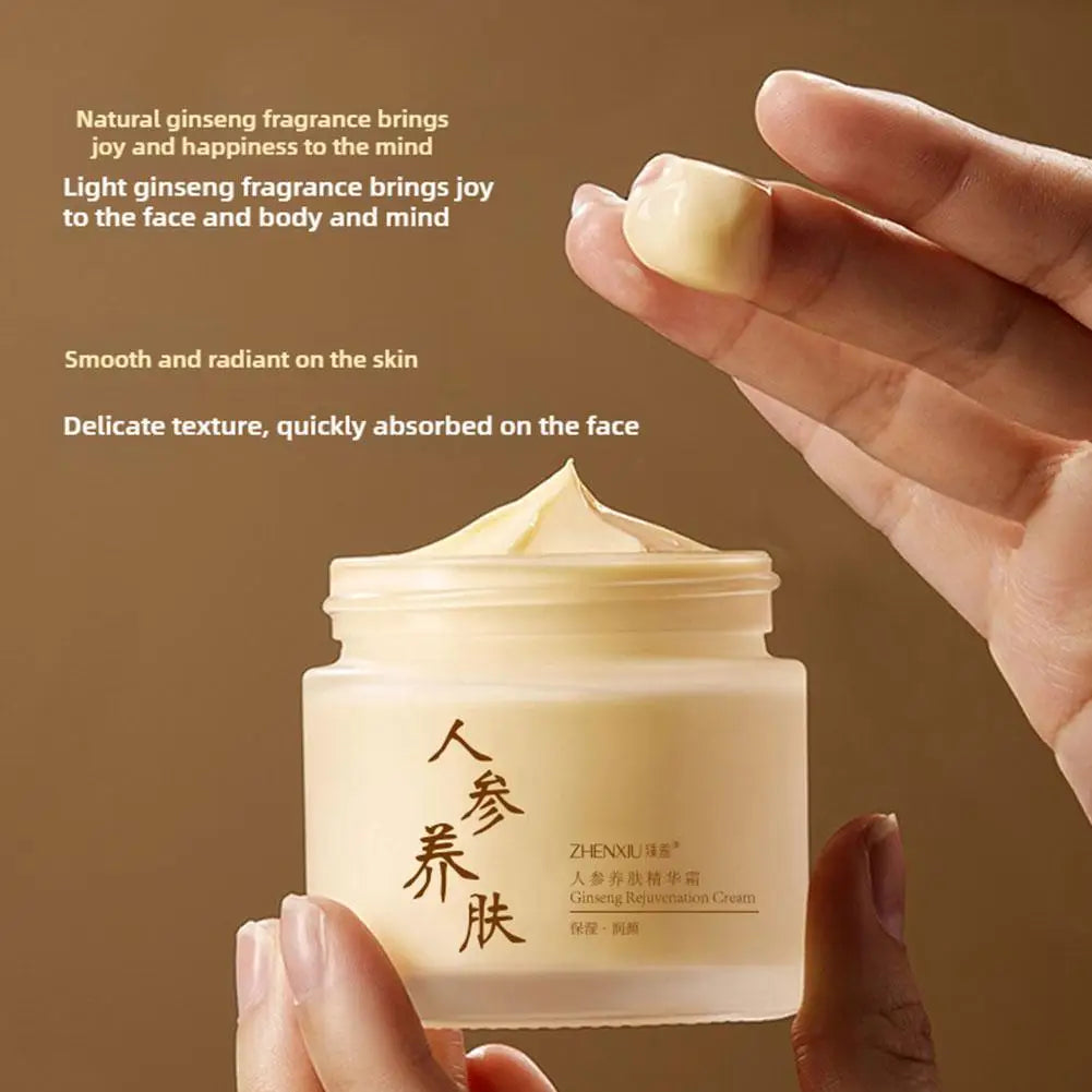 Chinese Ginseng Face Cream Anti-wrinkle Moisturizing Smoothing Ginseng Serum Anti Aging Reduce Fine Lines Moisturizer Skin Care