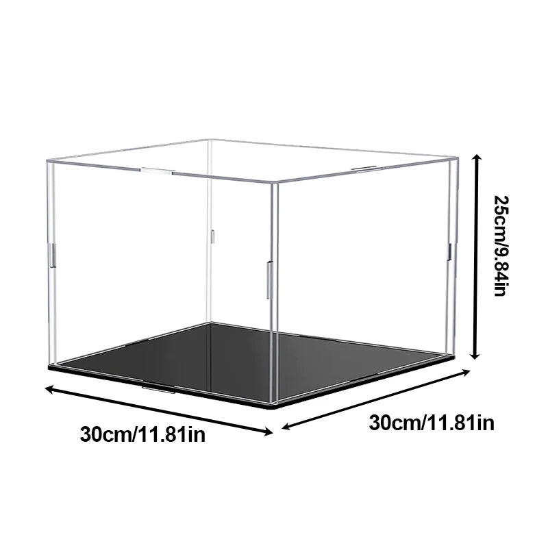 Clear Acrylic Display Case Dustproof Toy Car Trucks Vans Model Box Collection Storage Countertop Show Box