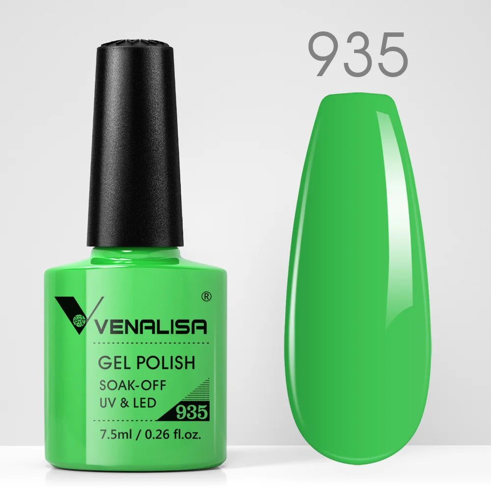VENALISA Nail Gel Polish Semi Permanent Gellack Nail Art Salon TPO Free Glitter 7.5ml Soak off Organic UV LED Nail Gel Varnish