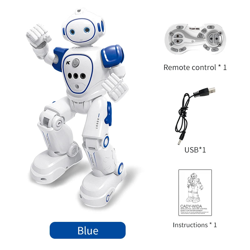 Robot Rc Emo Samrt Intelligent 2.4G Infrared Sensor Wireless Dance Music Robo Remote Control Programming Robot Toys for Girls