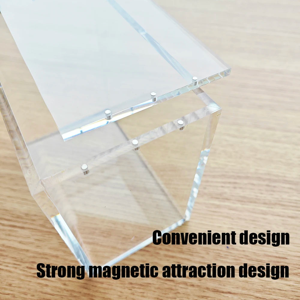 DISPLAY BOX For POKE Acrylic Dust-Proof Booster Show Case ETB Protection Poke Box Protector Transparent Plastic Acrylic Case