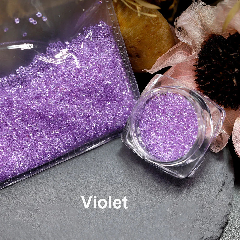 1440pcs/bag 1.2mm Wholesale Mini Pixie стразы Non Hotfix Rhinestone Micro Crystal Zircon Nail Art Rhinestones Decoration