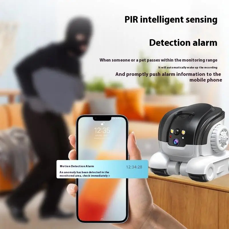 AIOOK Pet Camera Dual Lens Wifi Camera Robot Pet Tracking Color Night Vision Laser Indication Teasing Remote Monitor Home Camera