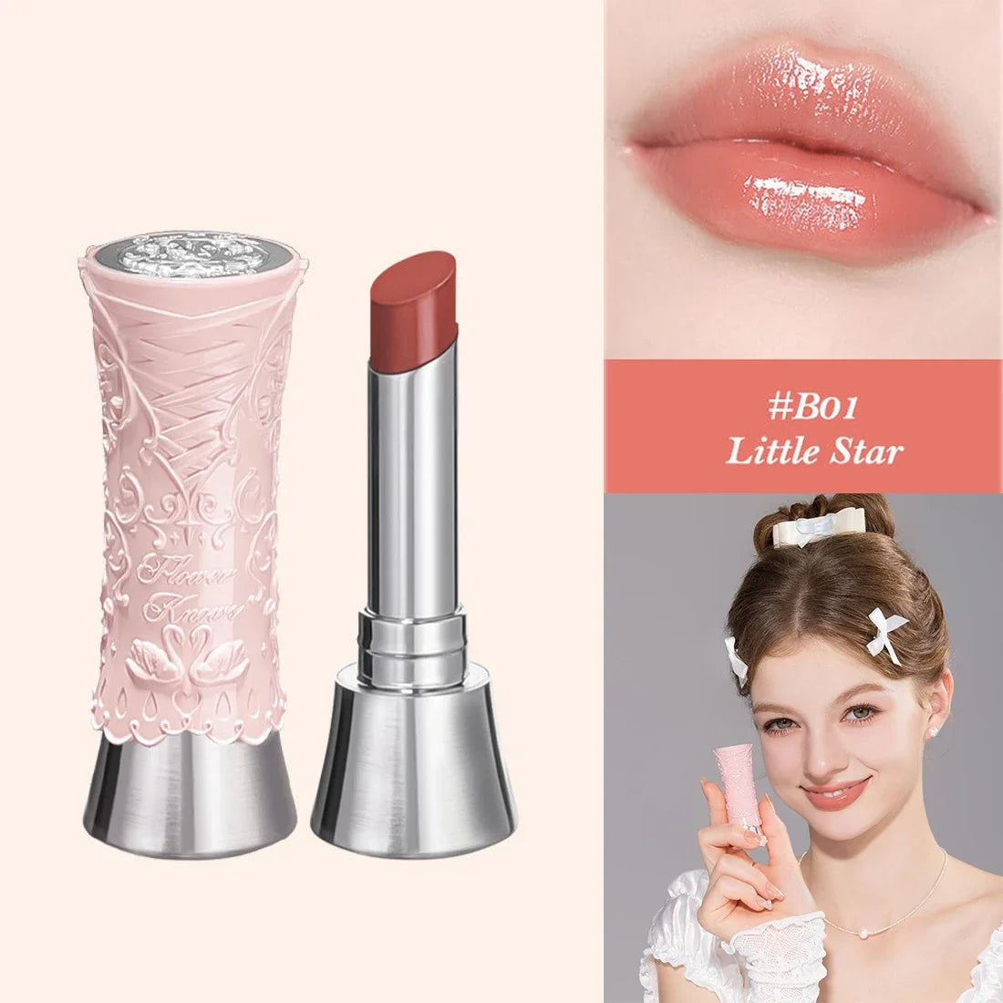 Flower Knows Little Angel Velvet Matte Lipstick Waterproof Long Lasting Soft Moisturizing Lip Gloss K Beauty Clean Girl Makeup
