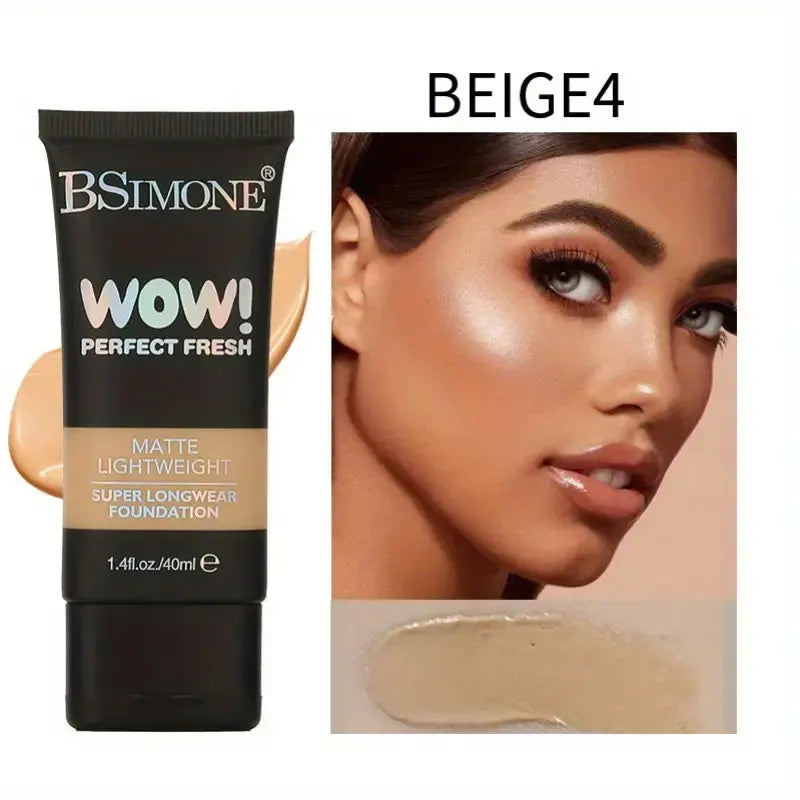Perfect Fresh Matte Foundation Lightweight Super Longwear Hydrating Natural Finish Buildable Coverage Non-Cakey Suitable For Dry