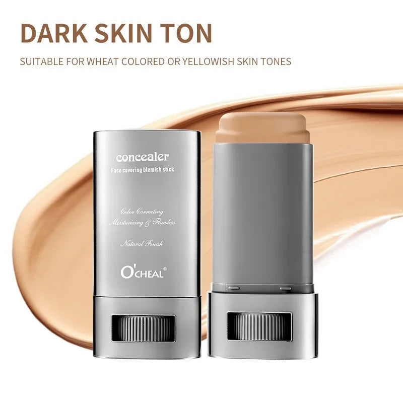 Matte Foundation Cream Stick Waterproof Lasting Oil-control Cover Acne Base Smooth Makeup Moisturize Brighten Concealer Lip Base