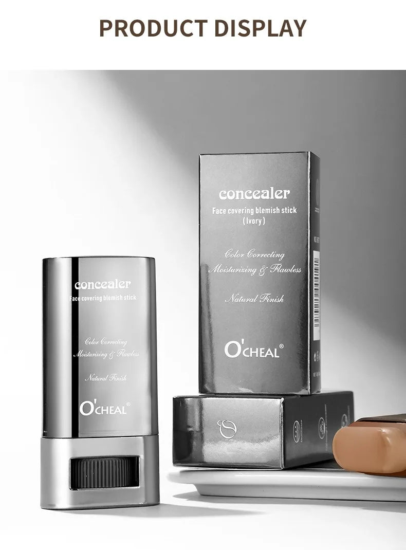 Matte Foundation Cream Stick Waterproof Lasting Oil-control Cover Acne Base Smooth Makeup Moisturize Brighten Concealer Lip Base