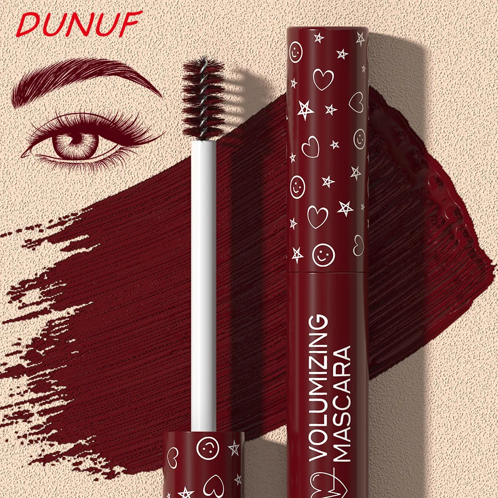 Red Mascara-Thick, Lengthened, Curling Waterproof Mascara, Suitable for All Skin Types-Anti-Smudge