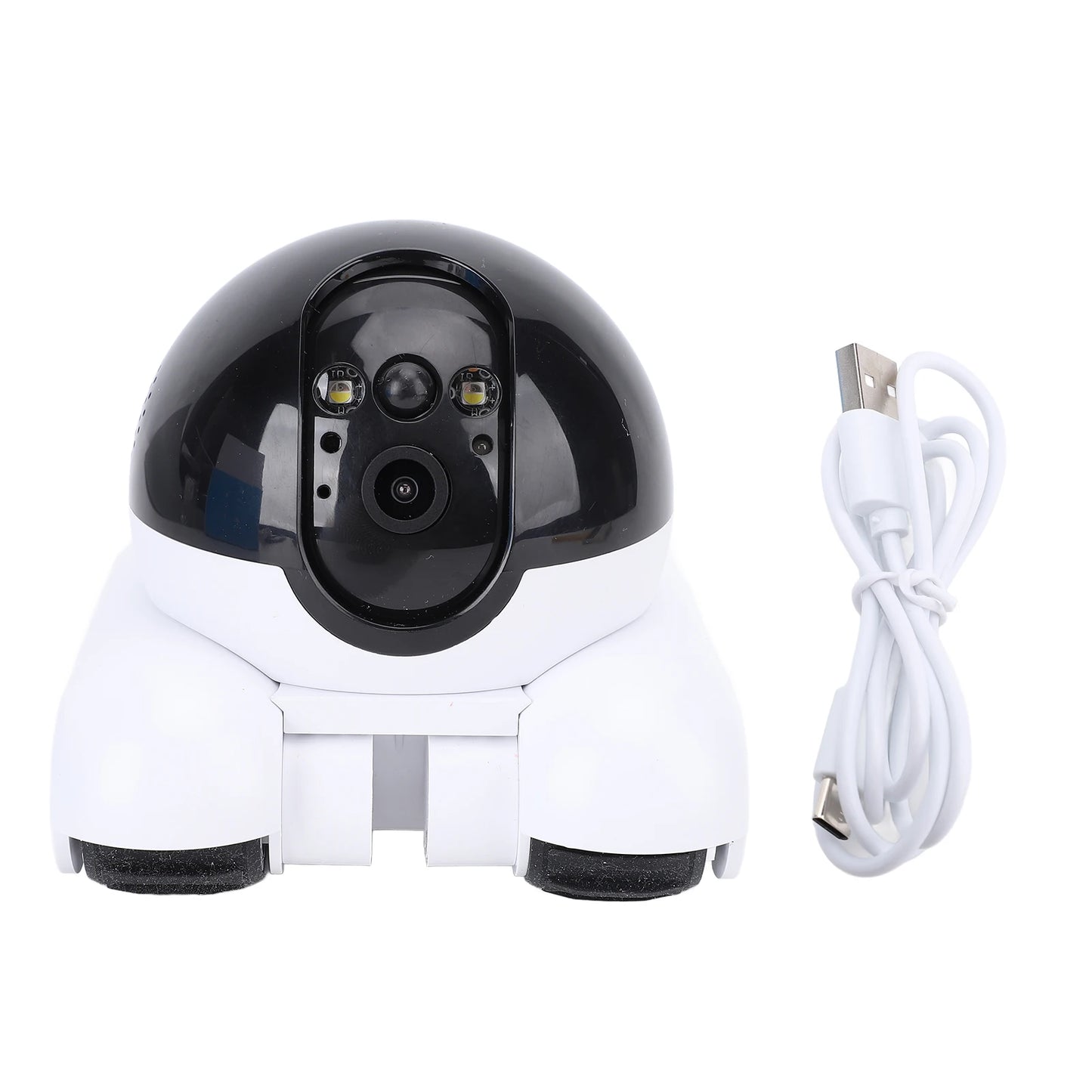 Indoor Security Camera 2MP Double Lens 5200mAh Rechargeable Battery APP Remote Control Pet Robot Camera for Home for Cats Dogs