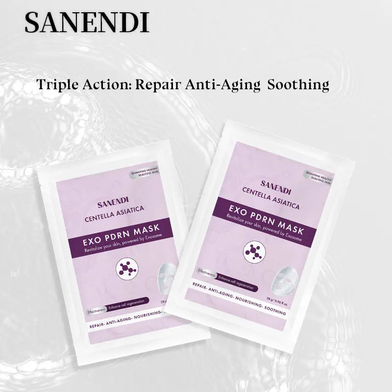 Newest PDRN ExoBio Collagen Face Masks Sheet Centella Asiatica Skincare Hydrating Elasticity Anti-aging Repair Pore Minimizing