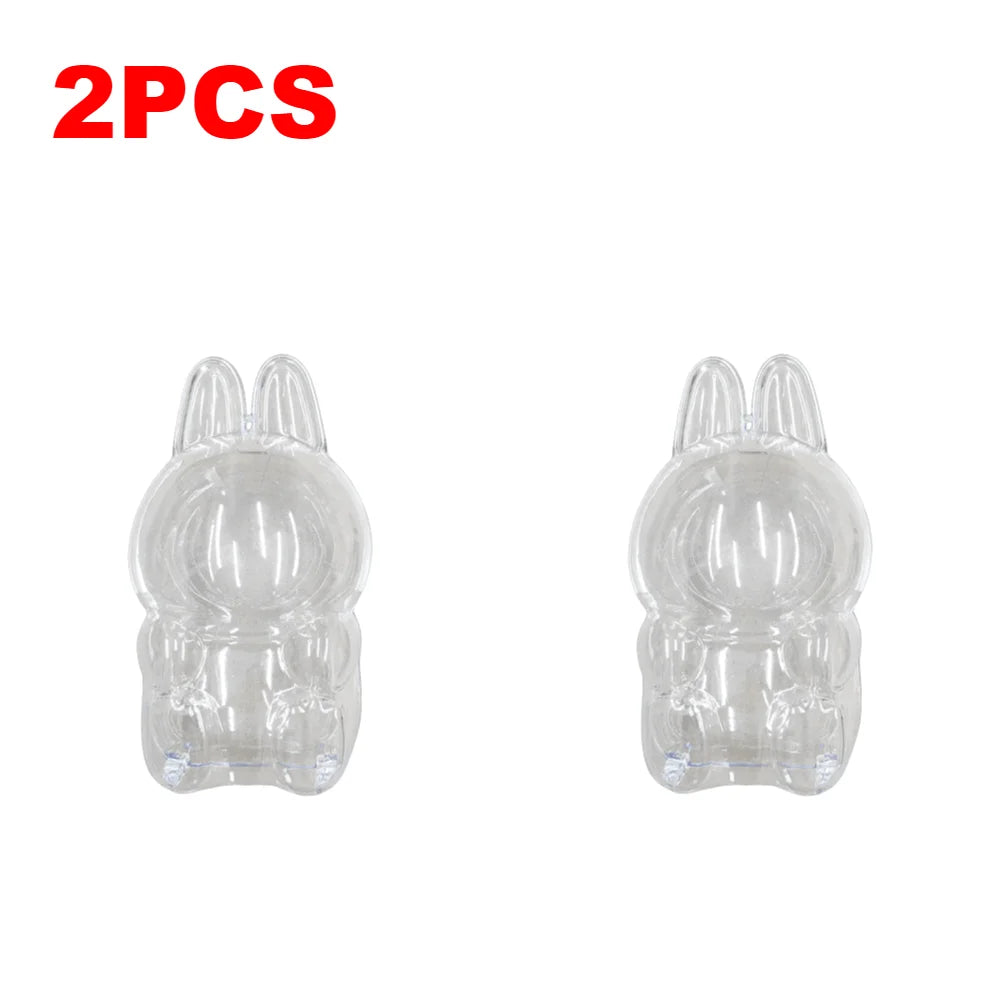 Protective Case for Labubu Have a Seat Transparent Protective Cover for Labubu Doll Plastic Clear Display Box Easy Installation