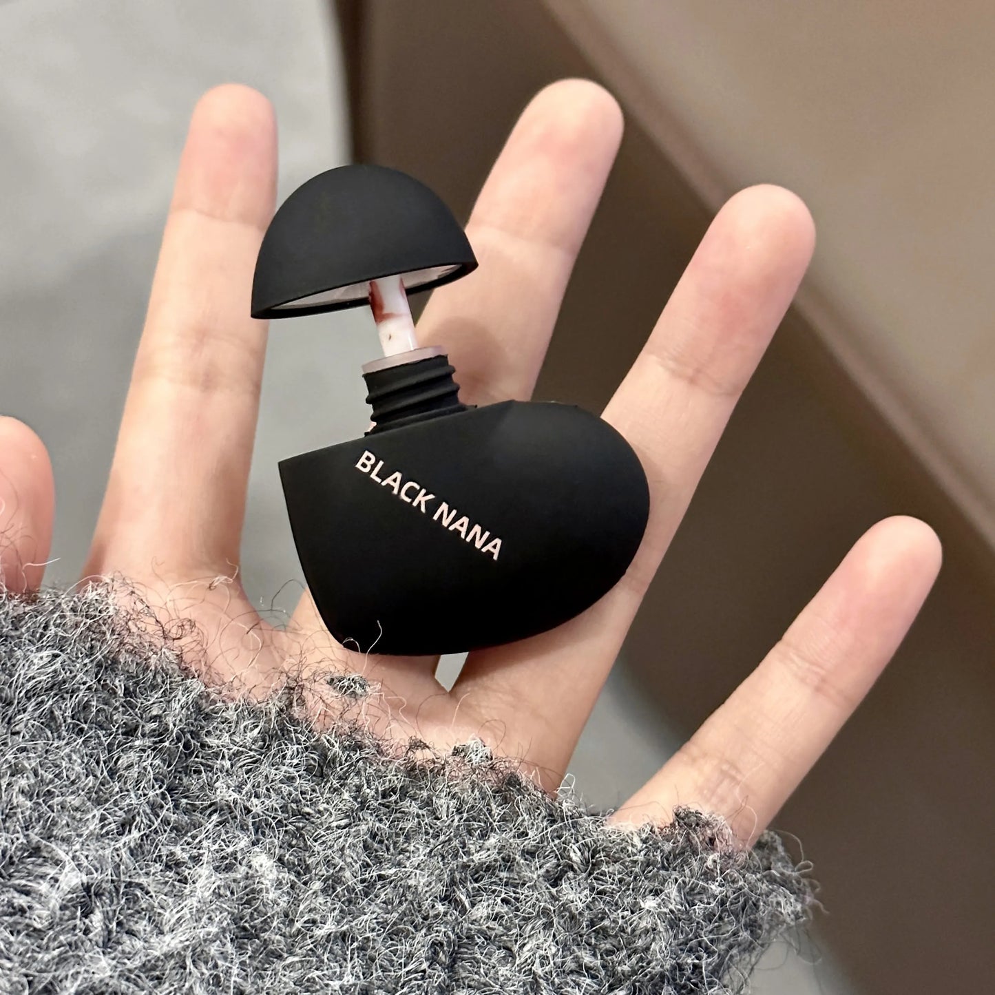 Black Silver Heart Lipstick Velvet Matte Lip Mud Clay Lip Gloss Liquid Lip Tint Cream Pigment Long Lasting Silky Lips Cosmetics