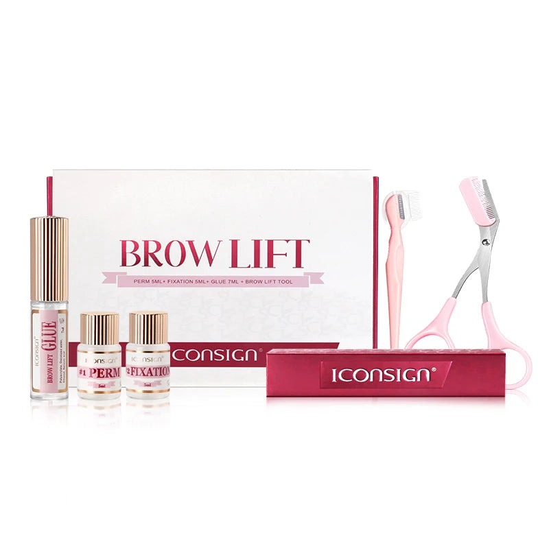 New DIY Brow Perm Eyebrow Lift 45-60 Days ICONSIGN Professional Brow Lifting Brow Perming Set Brow Beauty Makeup Tool Home Use