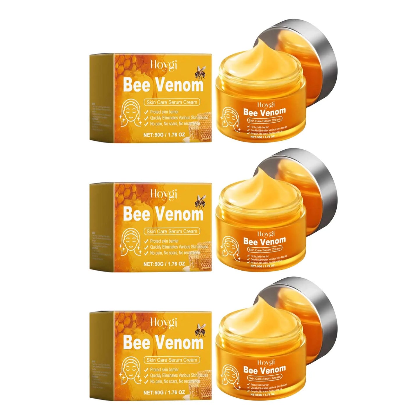 Bee Venom Skin Care Serum Cream Relieve Dry Skin Nourishing Skin Elastic Moisturizing Tightening Smoothing Brightening Cream