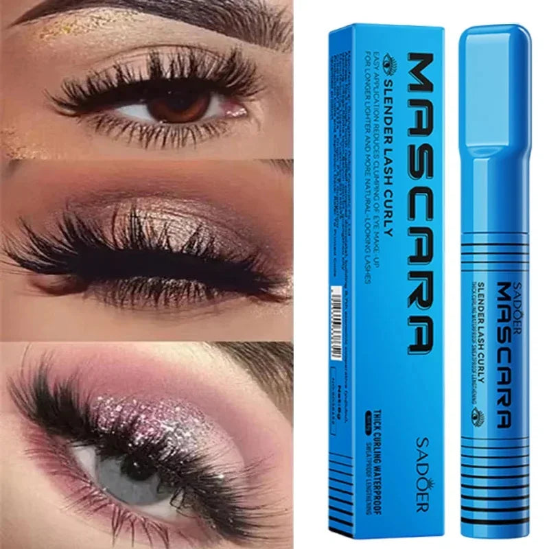 5D Waterproof Mascara Lengthening Eyelashes Women's Make-Up Waterproof Mascara Black Silk Fibre Mascara Korean Cosmetics New