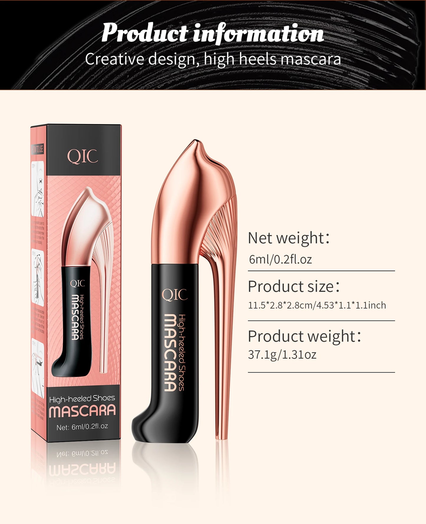 Black waterproof Mascara for all Lengthening make up products Eyelash Extension Eye Lashes mascara 4d effect Korean cosmetics