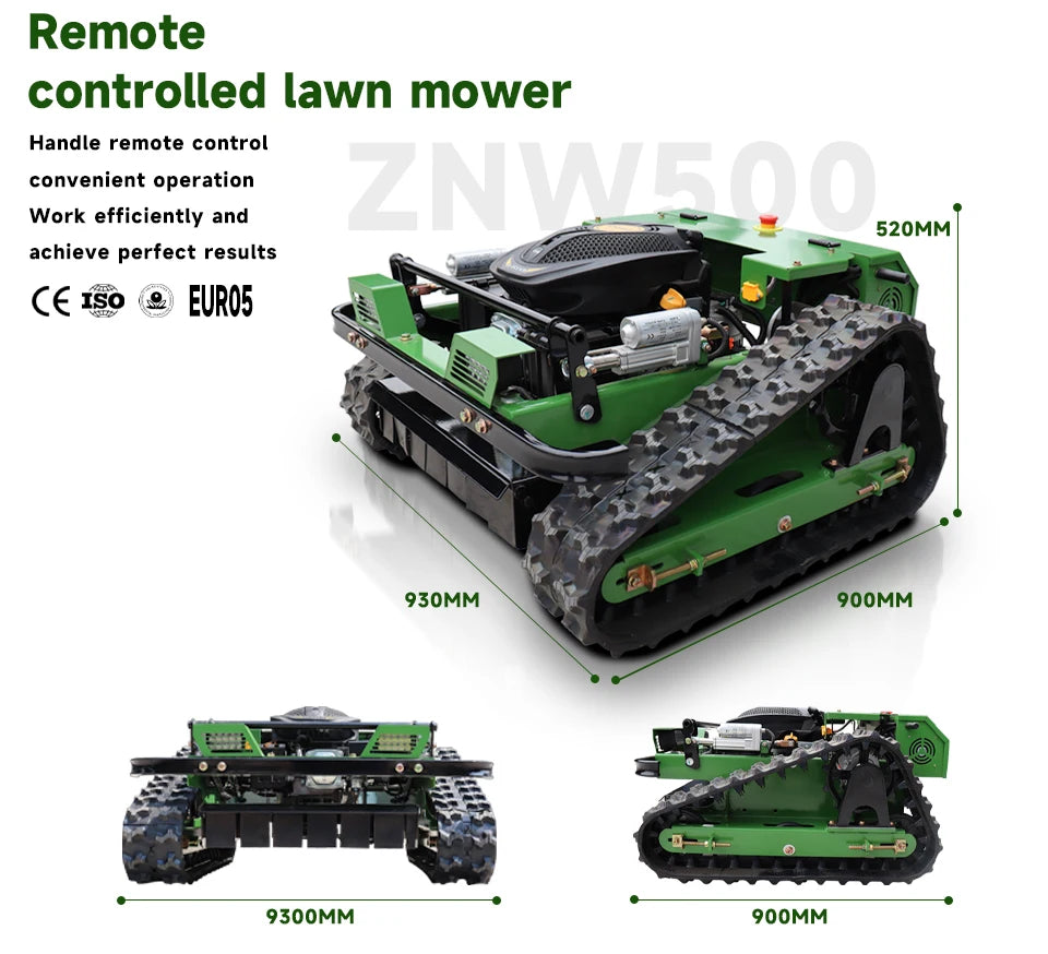 Intelligent control, professional and efficient commercial remote control self-propelled lawn mower, lawn management expert