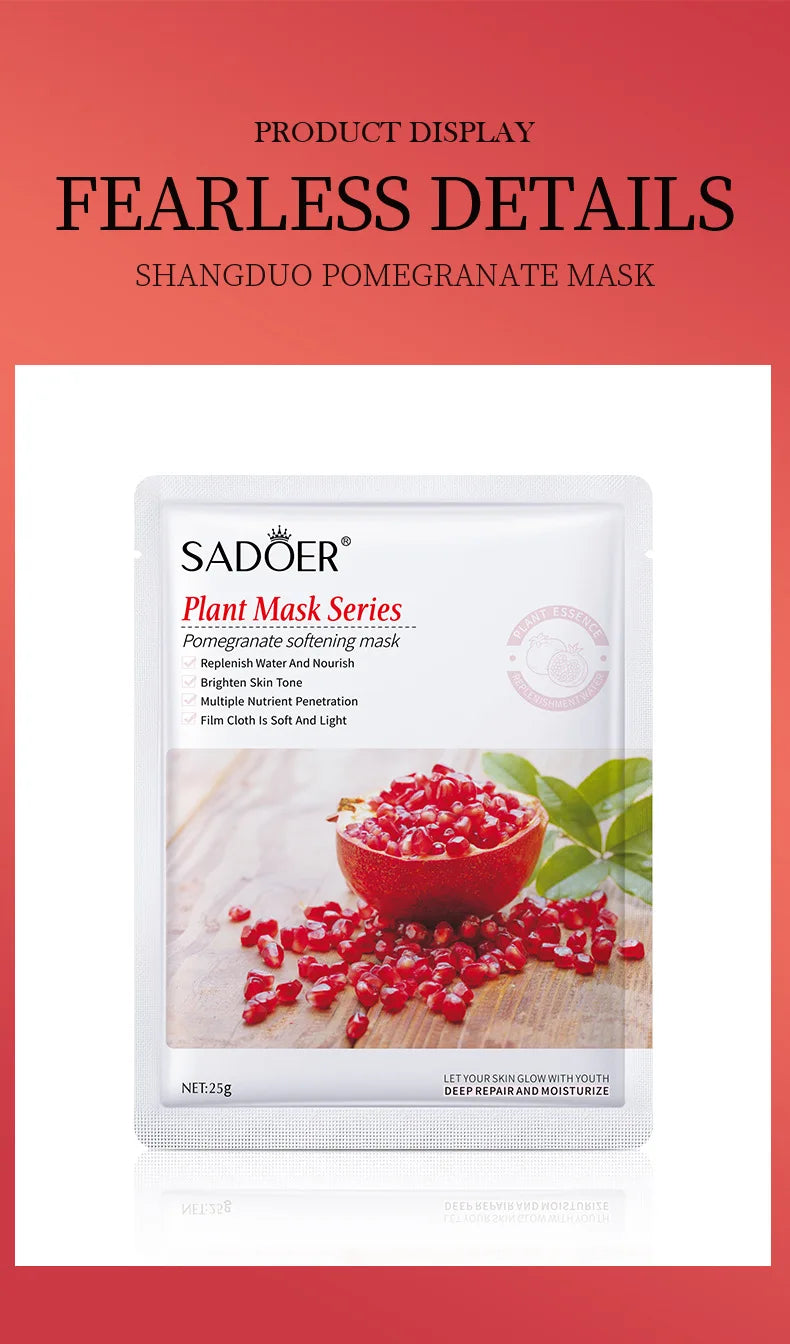 8pcs Natural Plant Face Mask Beauty Skincare Facial Masks Moisturizing Firming Hydrating Facial Mask Face Care Korean Cosmetics