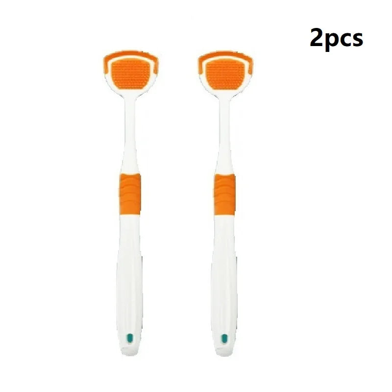 Tongue Scraper Oral Cleaner Brush Soft Silicone CleaningTongue Toothbrush Mouth Fresh Breath Scraping Hygiene Care Tools