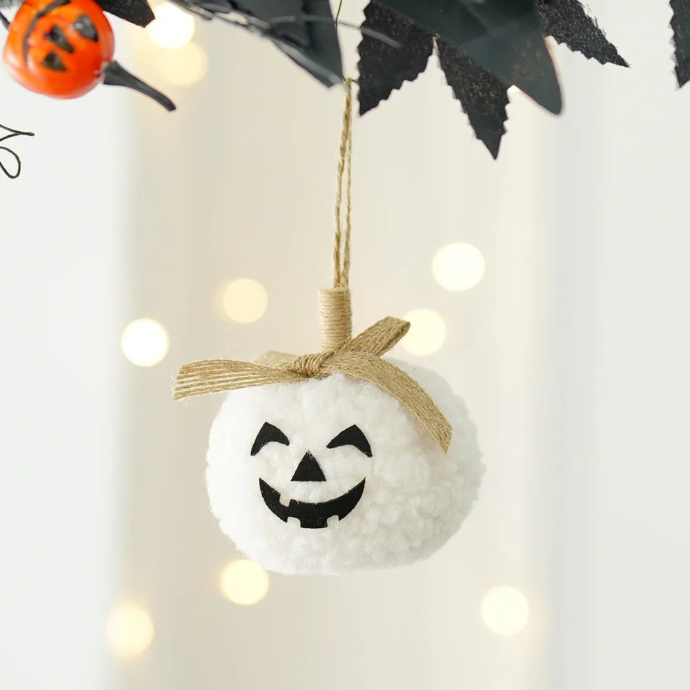 Soft Pumpkin Face Ornament